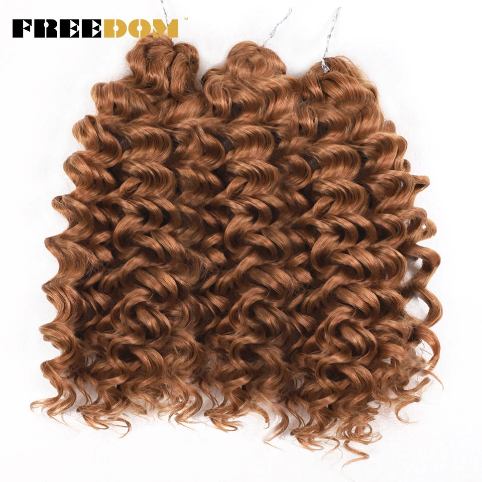 Synthetic Curly Wave Crochet Hair - Various Colors Available