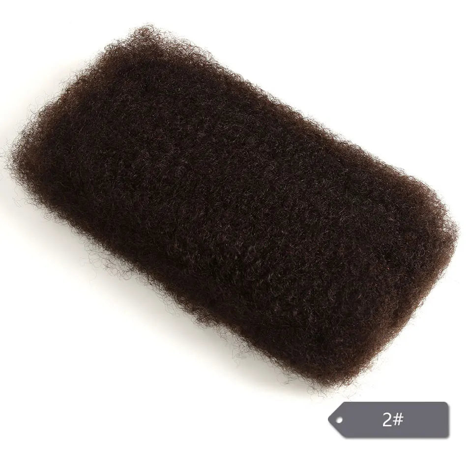 Afro Kinky Bulk Human Hair For Braiding (Lightweight) Various Colors Available