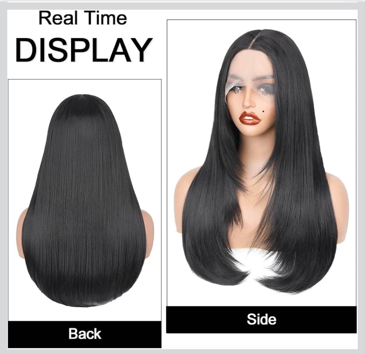 2Trendy - Glueless: Pre-plucked Lace Closure Straight Human Hair Pre-Layered Cut Wig