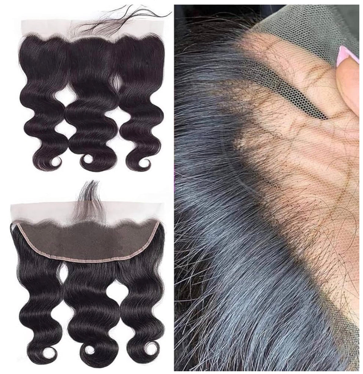2Trendy - 3 Body Wave Bundles With 13x4 Frontal Transparent Lace