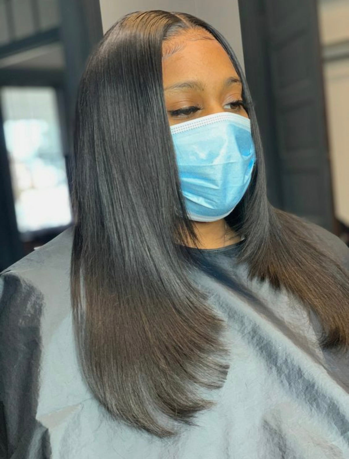 2Trendy 5x5 Closure Layered Cut Straight Human Hair Wigs