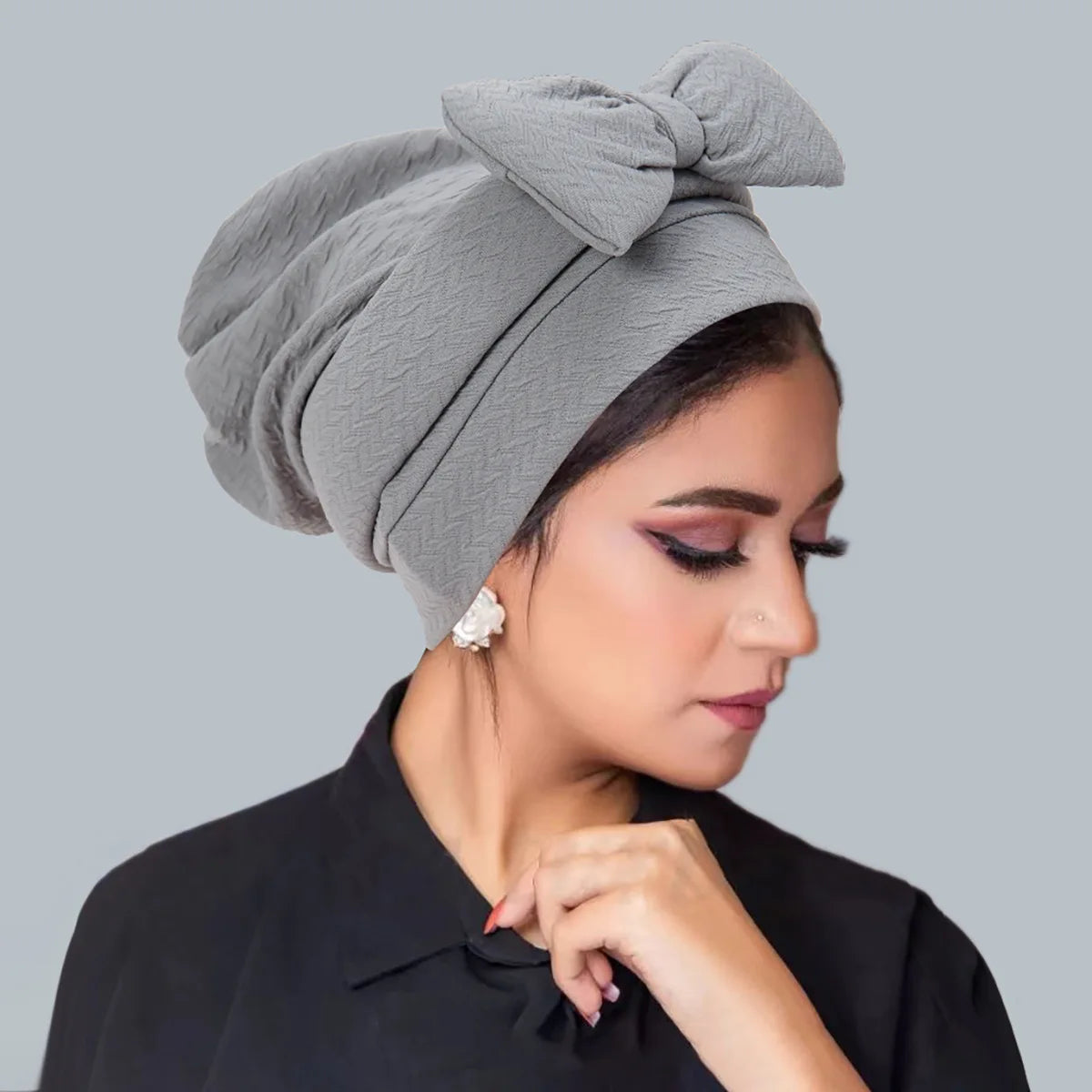 Women's Pleated Turbans in Various Colors