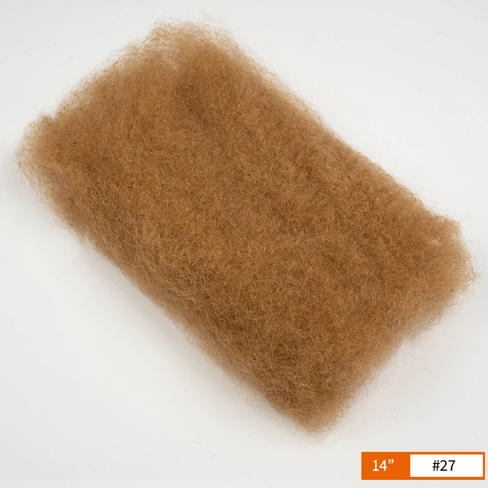 Lightweight Afro Kinky Bulk Braiding Human Hair - Various Colors Available