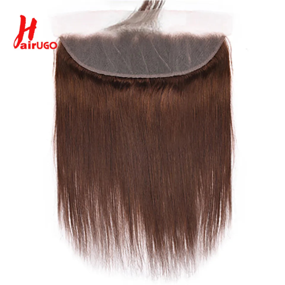 Transparent Lace Frontal Human Hair With Baby Hair #4 Color T- Various Options Available