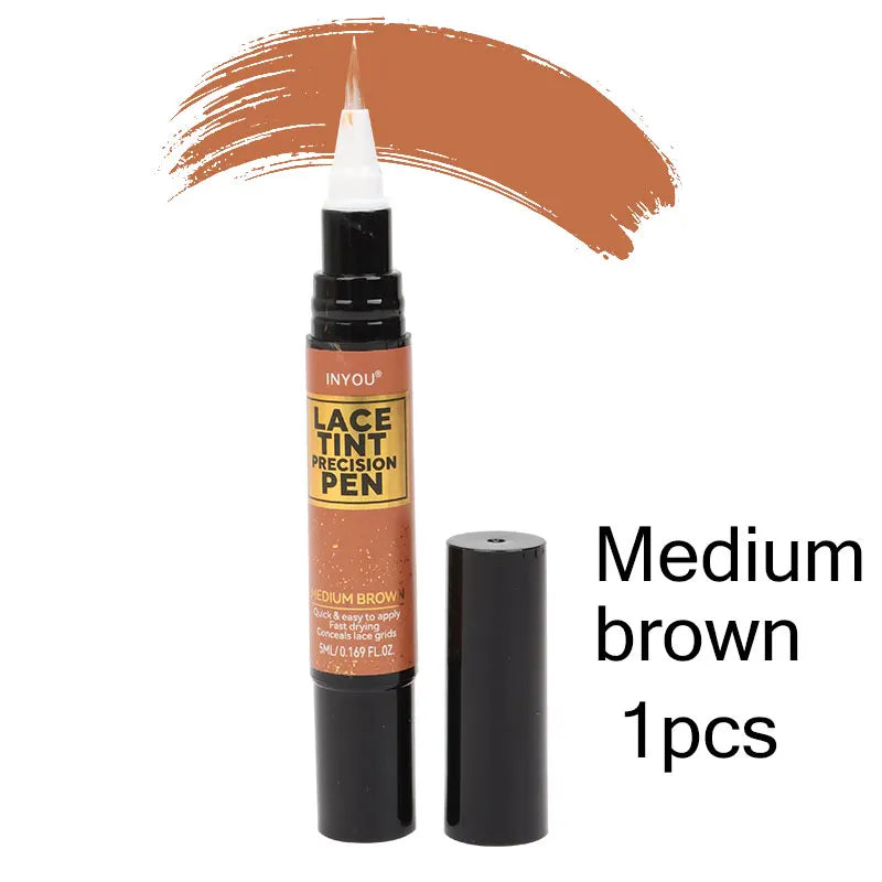 Lace Wig Tint Pen With Brush Applicator - Various Colors Available