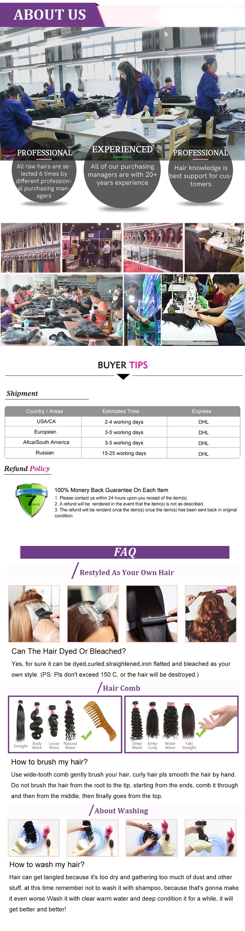 Straight Wrap Around Clip In Human Hair Ponytail, Ombre Highlight #4/27 Colors