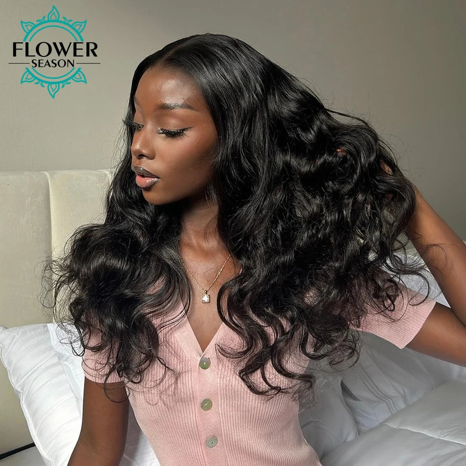 Body Wave Invisible Seamless PU Clip In Human Hair Skin Weft 100-120g/7pcs Full Head