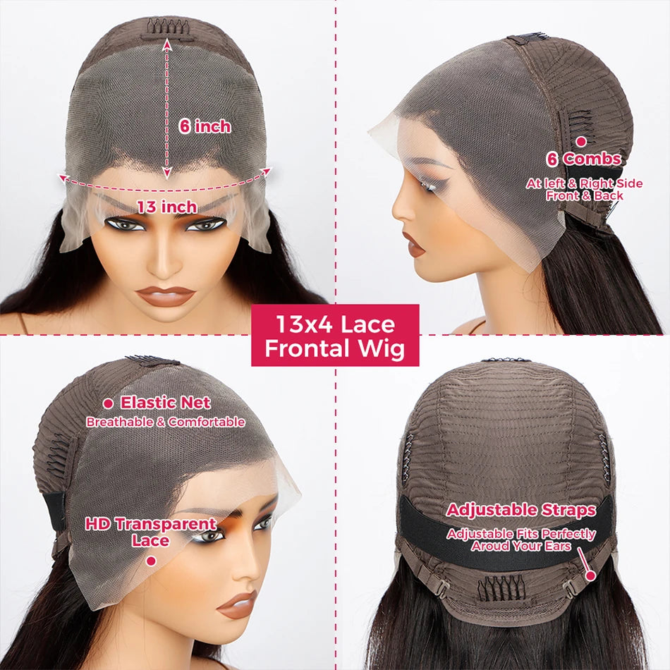 1B/27 Straight Highlight 13x4 HD Lace Frontal Human Hair Wig