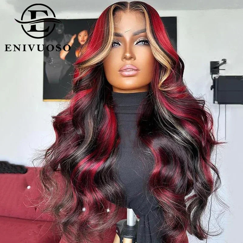 Body Wave Synthetic Pre-plucked Baby Hair Lace Front Wigs - Various Colors Available