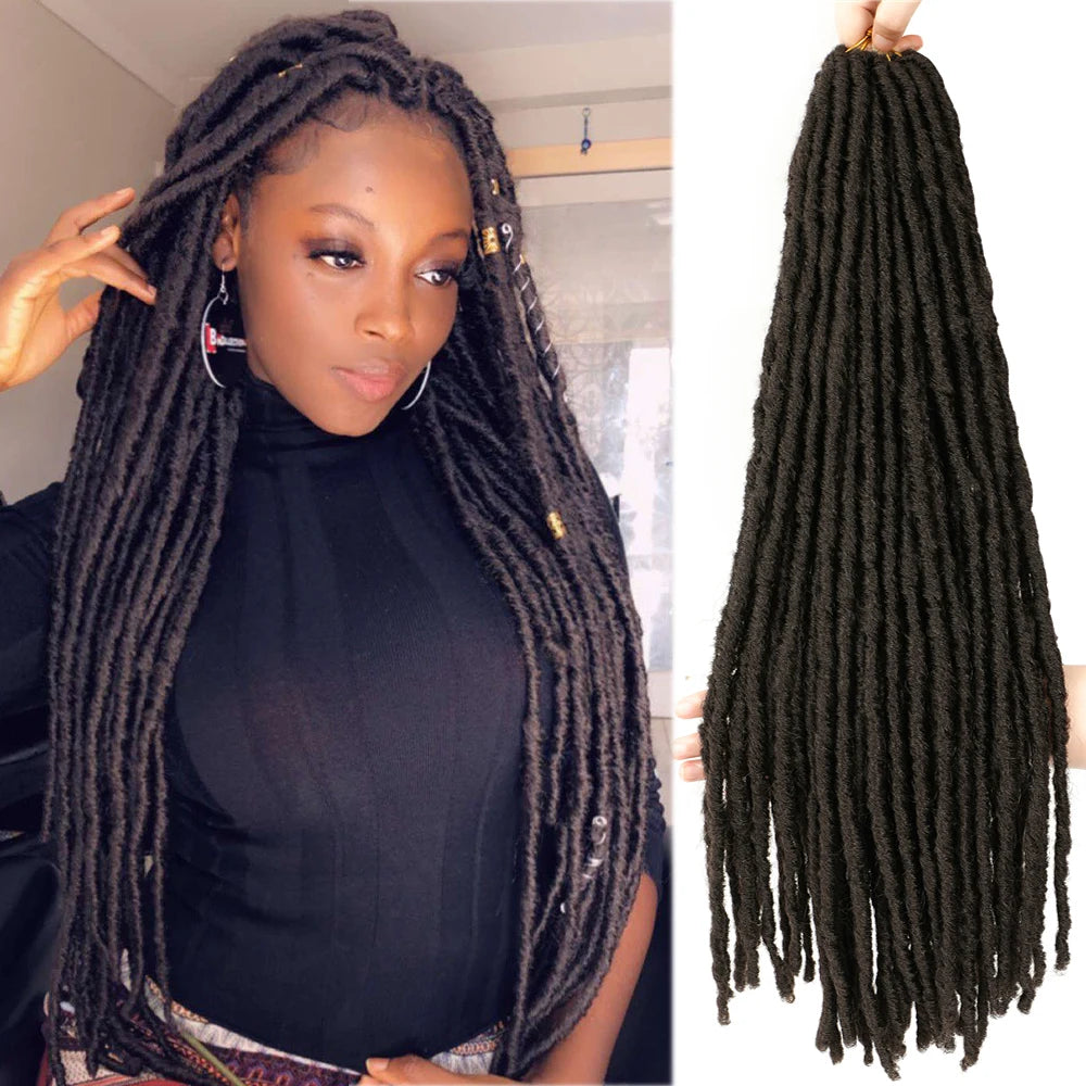 Synthetic Faux Locs Crochet Hair - Various Colors Available