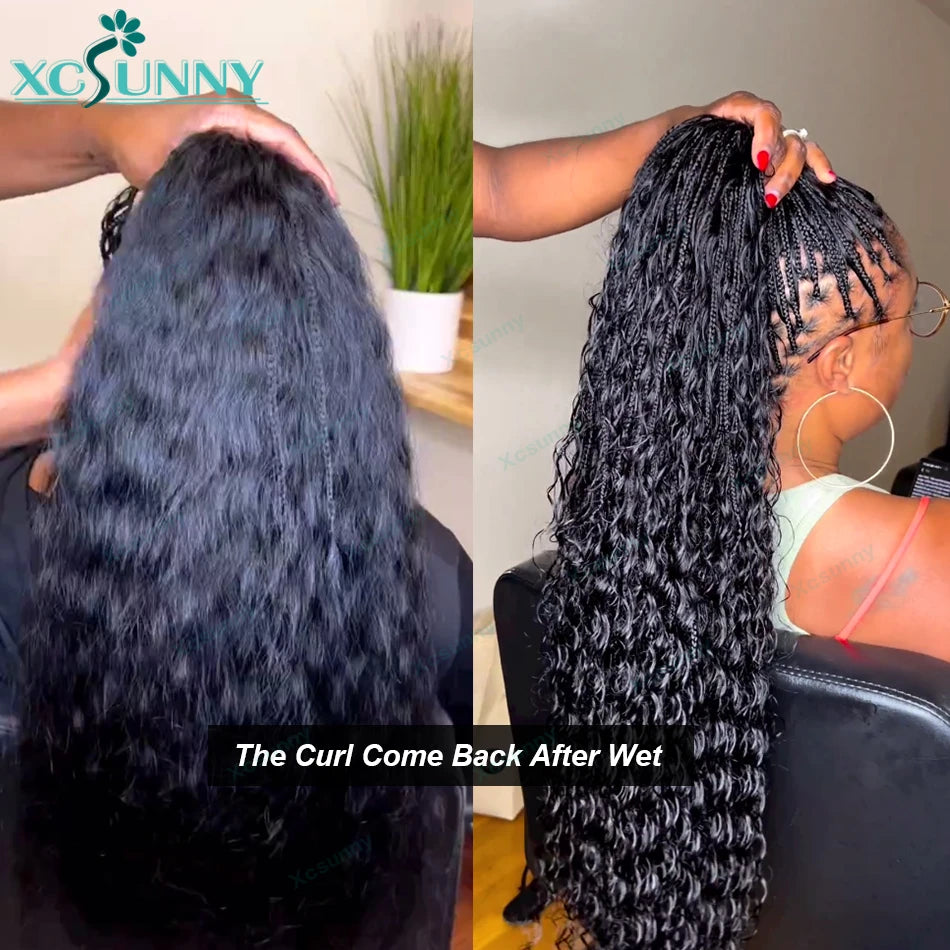 Wet And Wavy Natural Color Human Braiding Hair