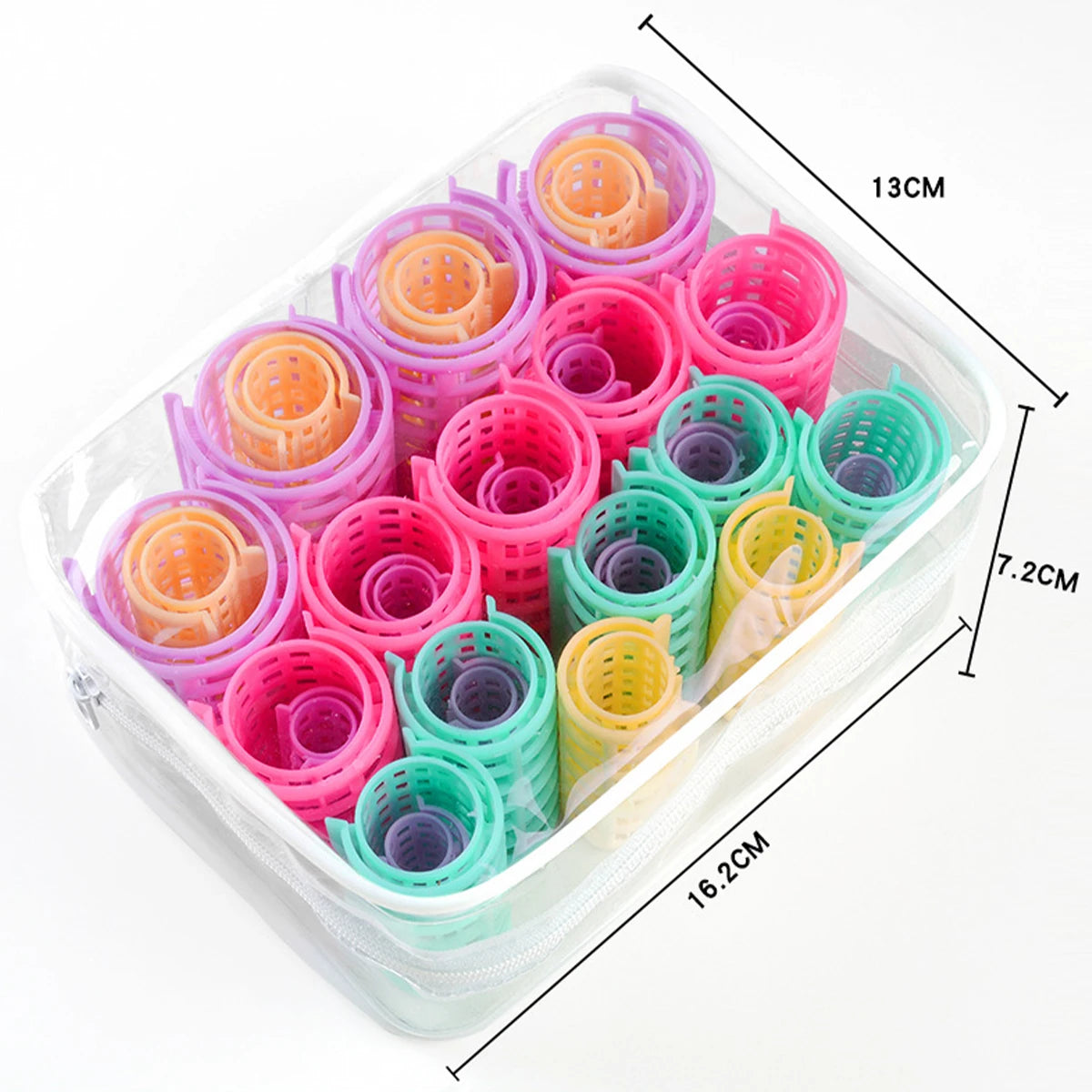 30Pcs Hair Roller Sets Self Holding Hairdressing Curlers DIY Curly Hairstyle Tool Lightweight Hair Rollers for Women Hair Curler