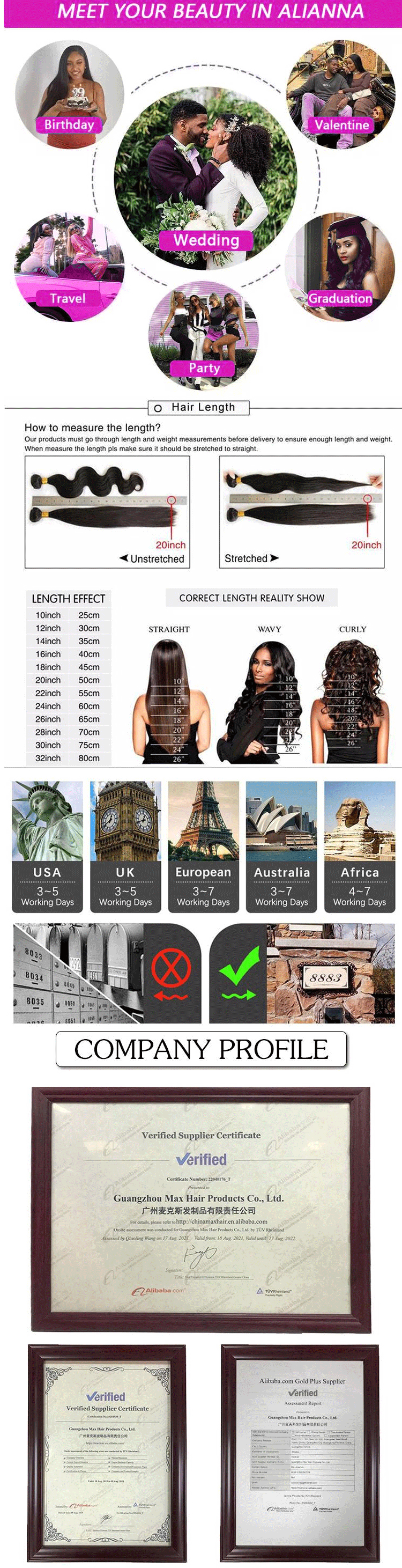 Loose Deep Wave Curly Indian Unprocessed No Weft Human Hair for Braiding