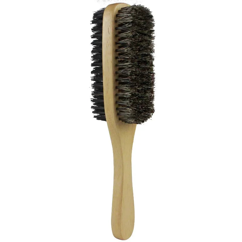 Men Natural Wooden Bristle Hair Brushes - S.M,L Sizes - Sold Separately