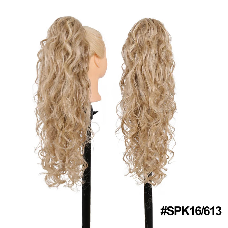 Long Synthetic Clip In Drawstring Ponytails - Various Options Available