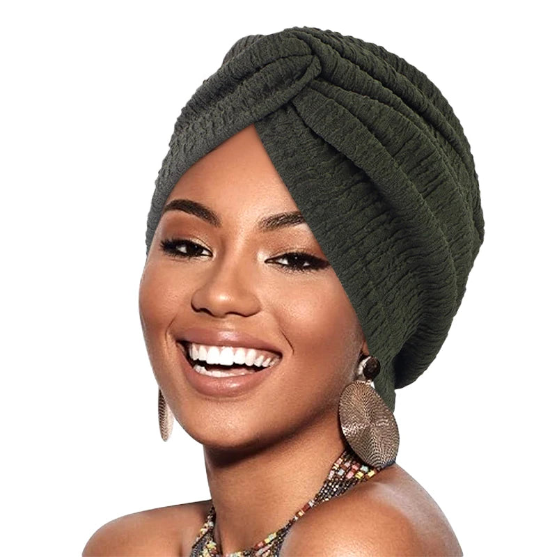 New Women's Turban Elatstic Wrap