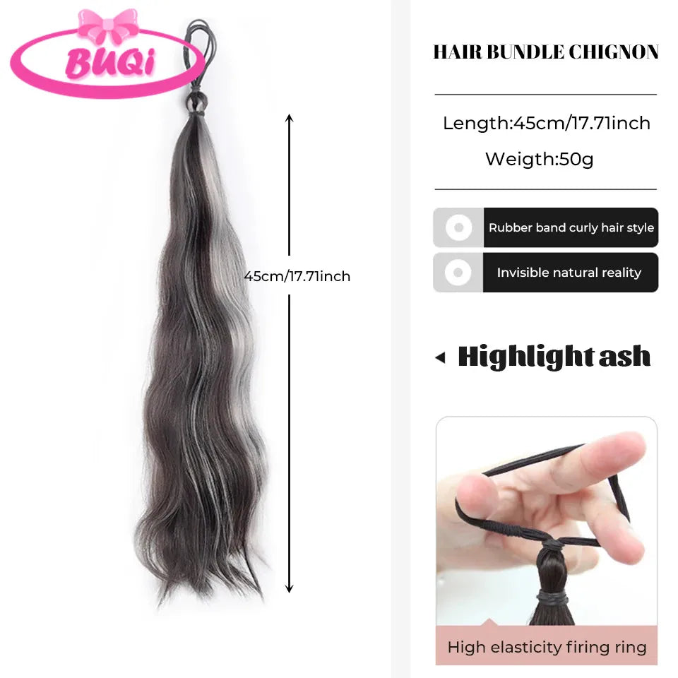Body Wave Claw Clip On Synthetic Ponytails - Various Options Available