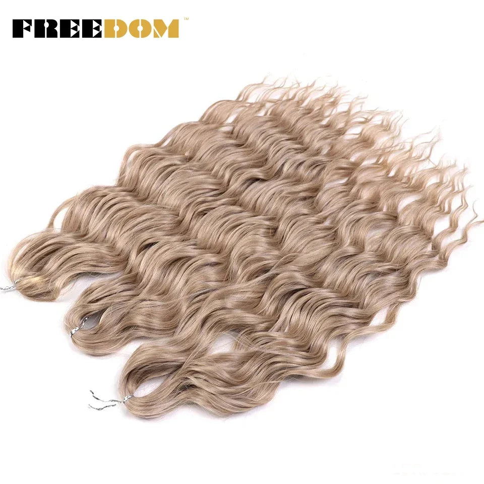 Deep Water Wave Synthetic 24inch Long Crochet Hair