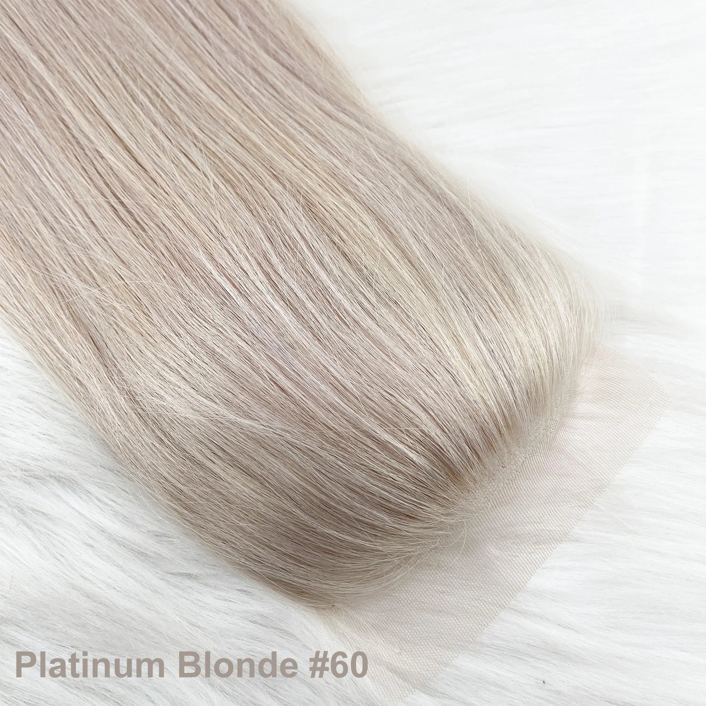 Remy Silicone Silk Base Human Hair Lace Closures with Baby Hair - Various Options Available