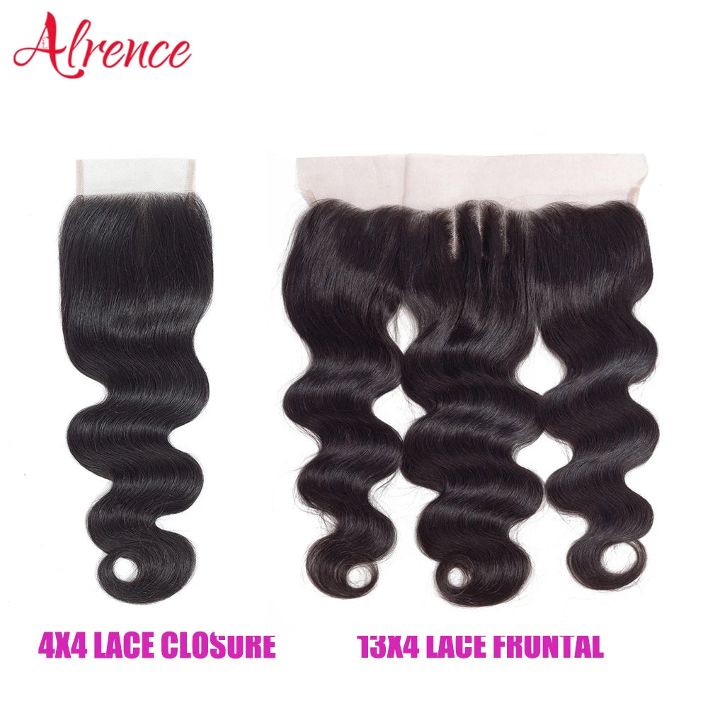 Brazilian Human Hair HD Transparent Lace Frontal or Closures - Various Options Available