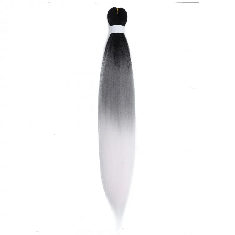 Pre Stretched Synthetic Braiding Hair - Ombre Colors Available