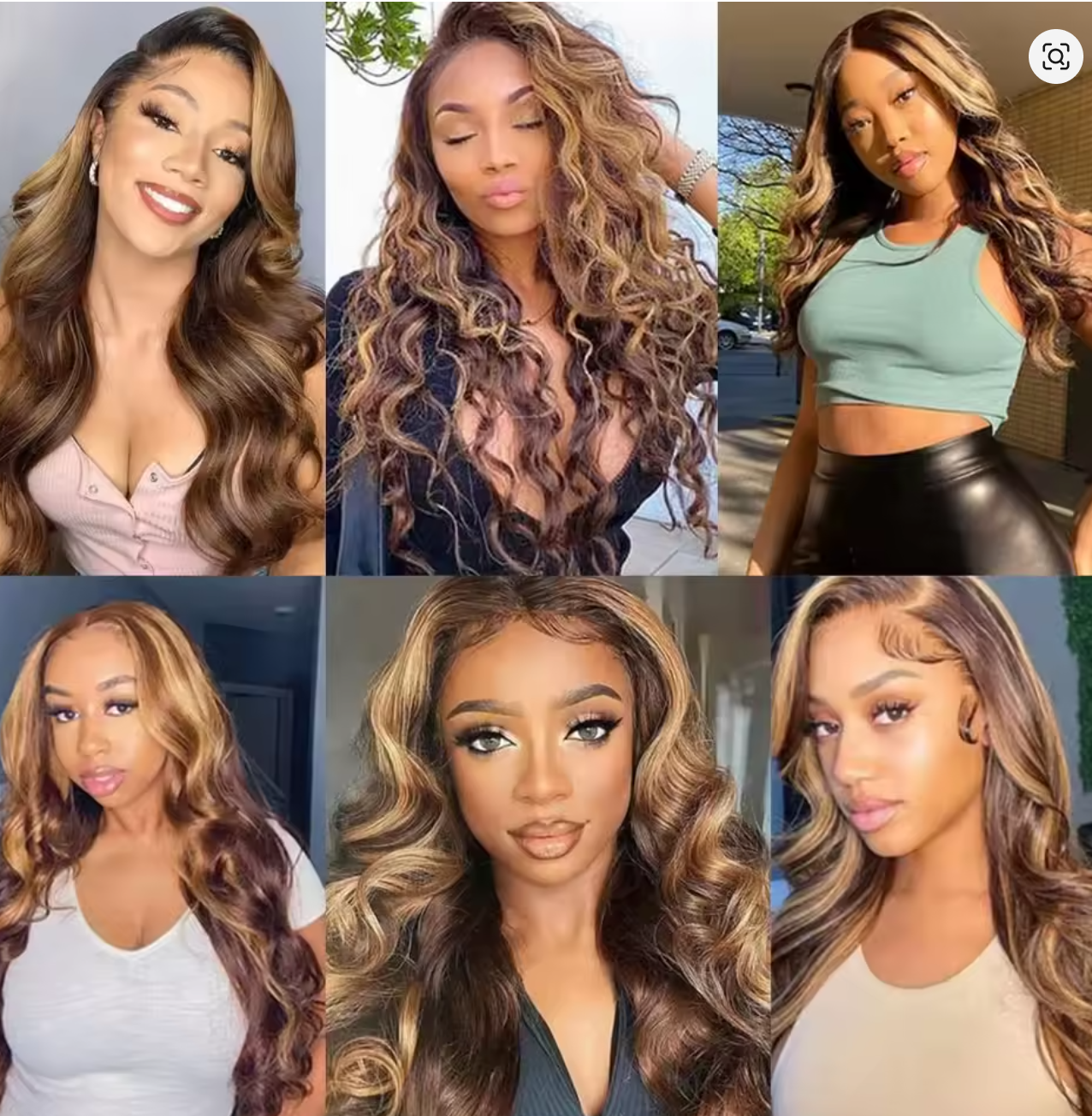 Body Wave Human Hair P4/27 Color Transparent Lace Closure/Frontal