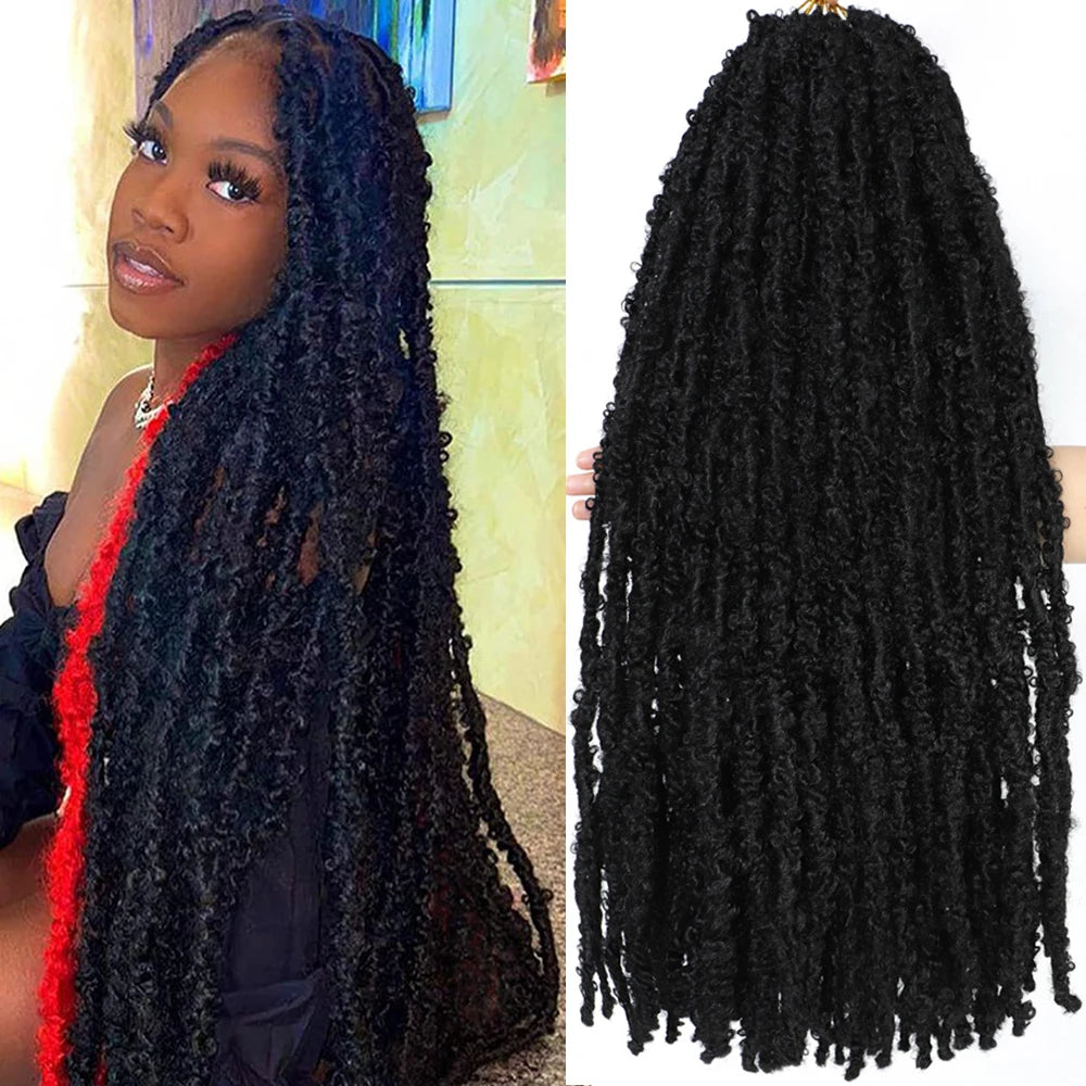 Butterfly Locs Synthetic Crochet Hair - Various Colors Available