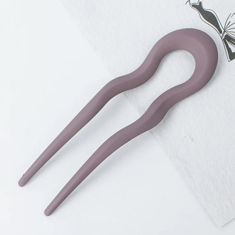 U Shape Traditional Resin Hair Pin Stick