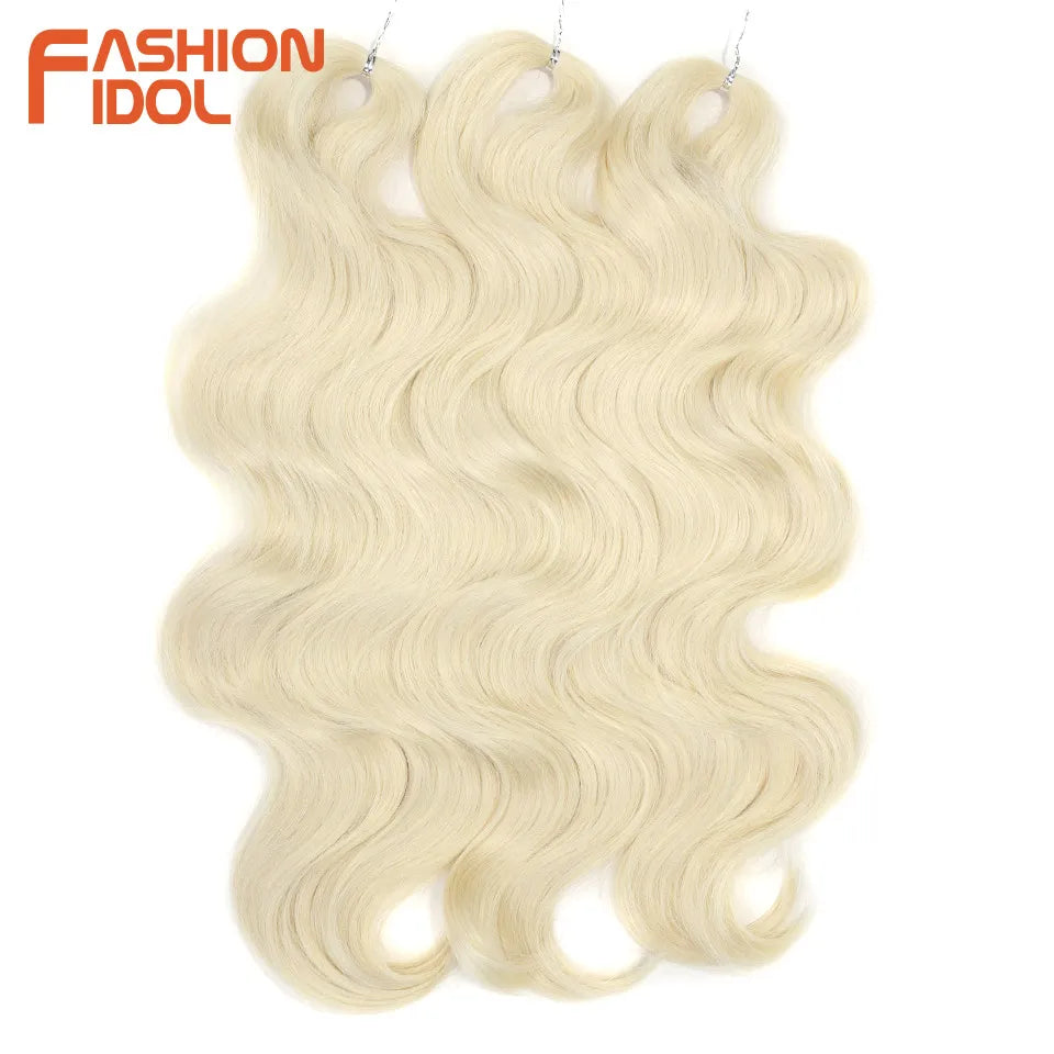 Soft Body Wave Synthetic Braiding Hair - Various Colors Available