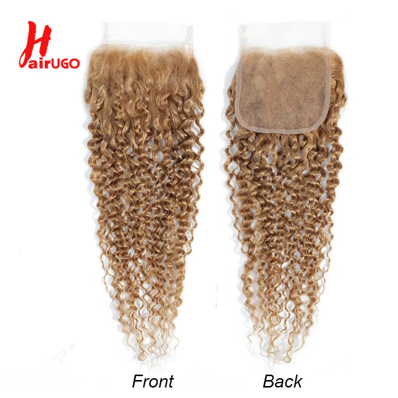 Closures with baby hair - 27# Honey Blonde 100% Human Hair - Various Options Available