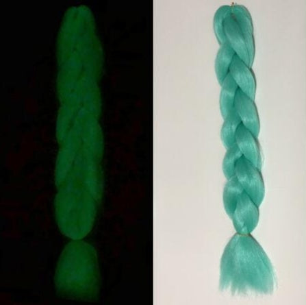 Star Fashion Luminous Synthetic Braiding Hair