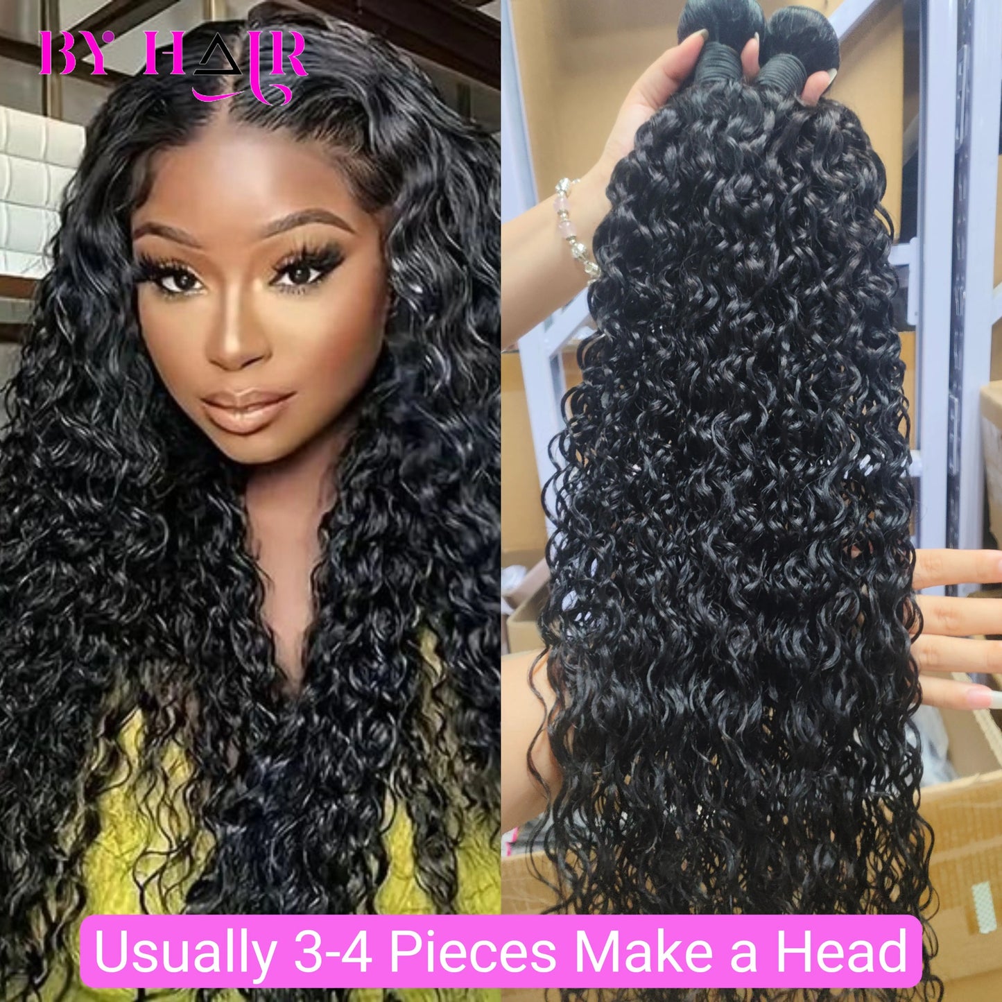 Water Wave Remy Human Hair Bundles - Various Lengths