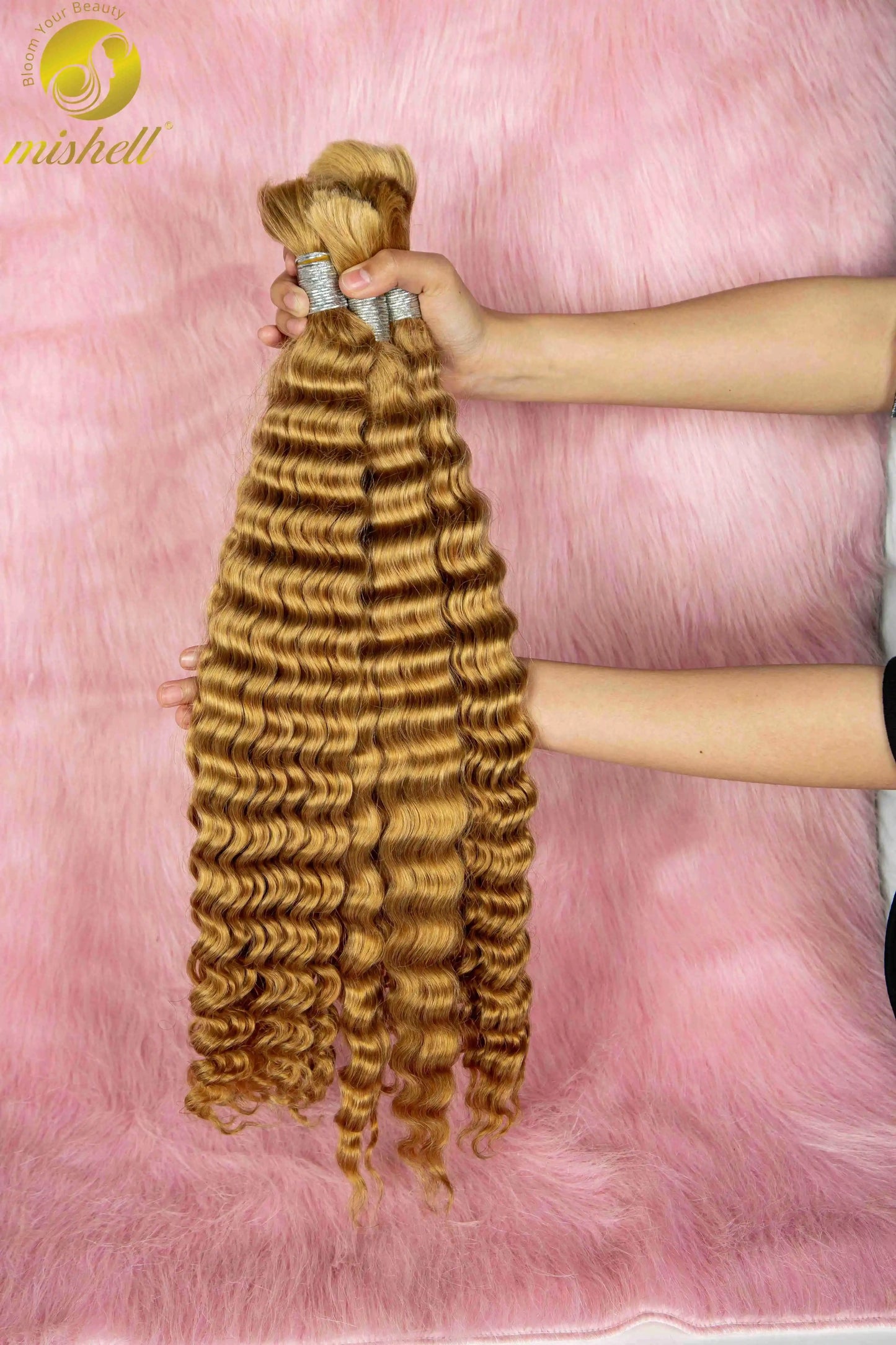 Deep Wave Highlight Ombre Human Hair For Braiding
