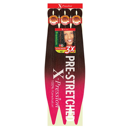 X-Pression Pre Stretched Braid 42" Ultra Lightweight - Various Colors Available