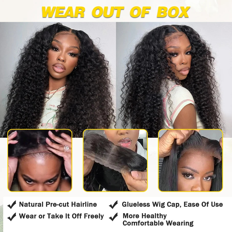 Loose Deep Wave Curl - HD Lace Glueless Human Hair Ready To Wear Wig
