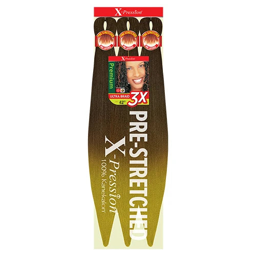 X-Pression Pre Stretched Braid 42" Ultra Lightweight - Various Colors Available