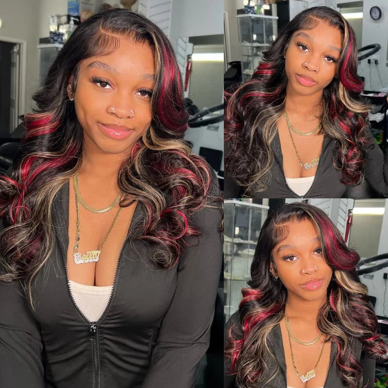 Body Wave Synthetic Pre-plucked Baby Hair Lace Front Wigs - Various Colors Available