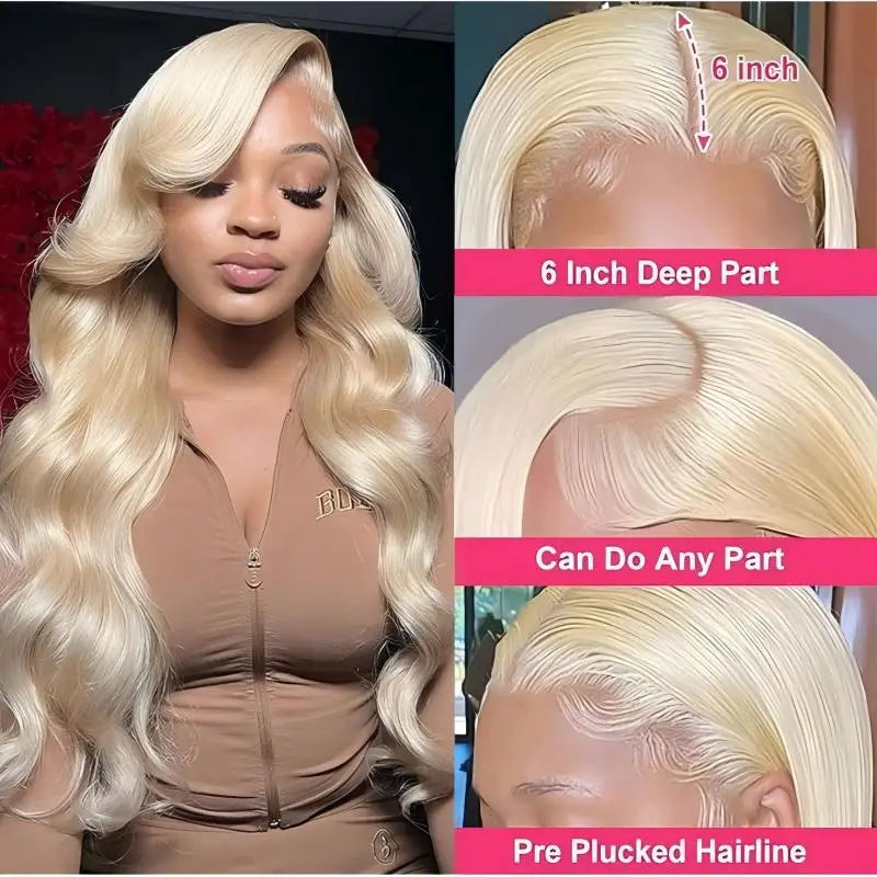 Blonde Body Wave - HD Lace Frontal Human Hair Wig