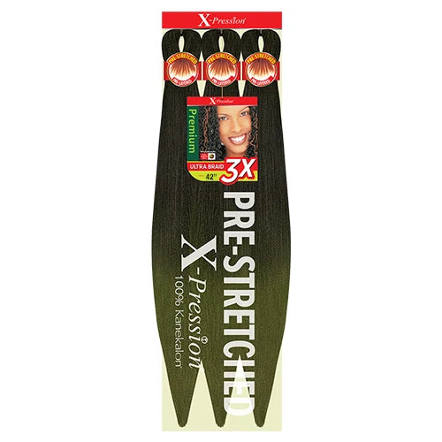 X-Pression Pre Stretched Braid 42" Ultra Lightweight - Various Colors Available