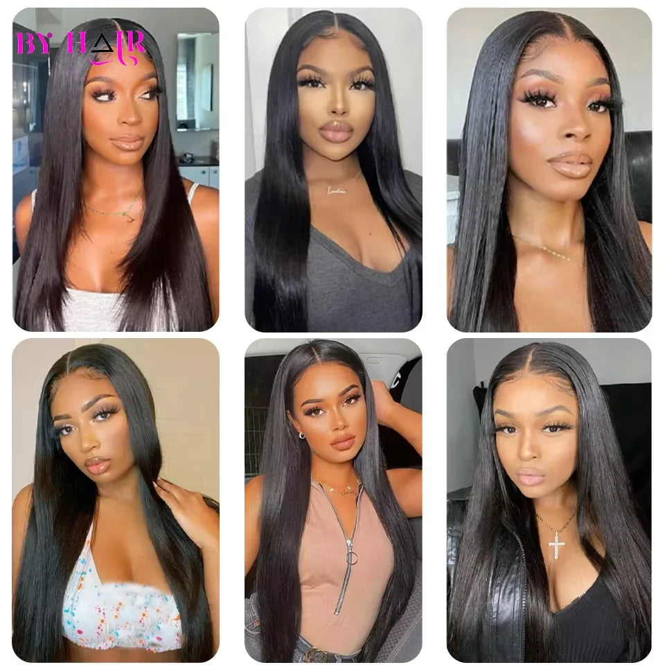 Straight 2x6, 4x4 5x5 6x6 & 13x4 Closure Human Hair Transparent Lace Frontals