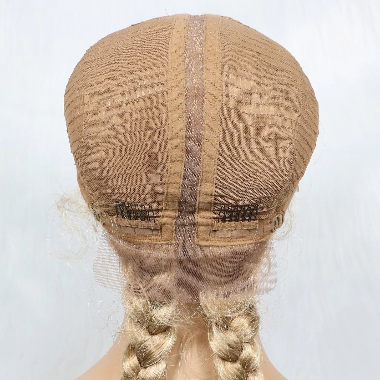 36 Inches Long Lace Front Synthetic Braided Wigs With Baby Hair - Various Colors Available
