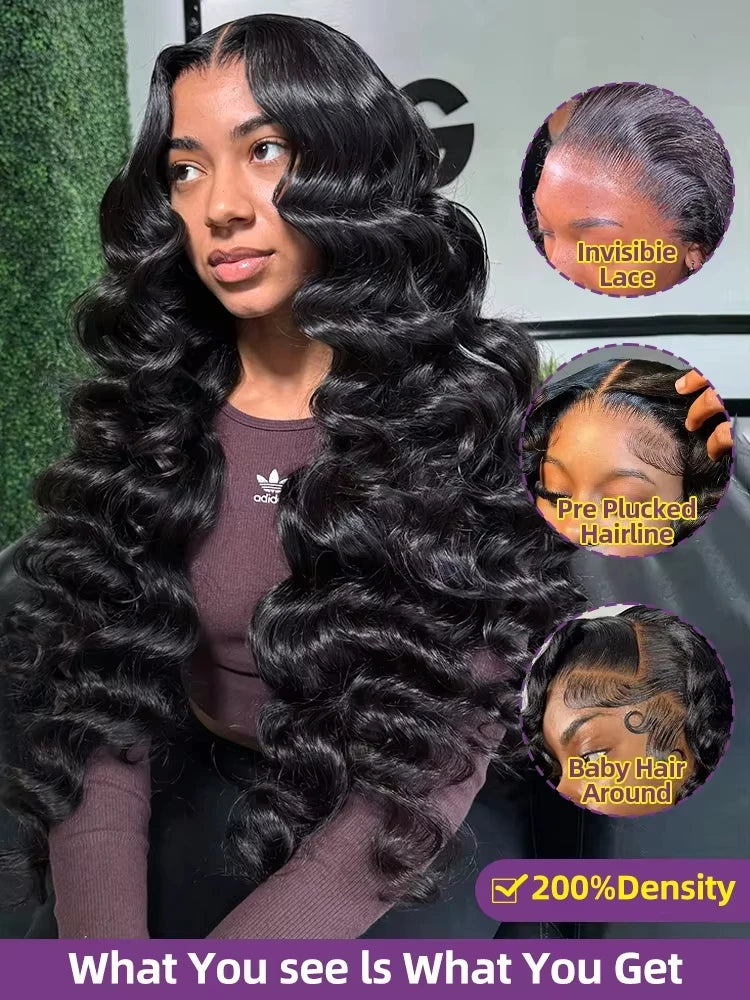 Curly Deep Loose Wave HD Lace Front Wig