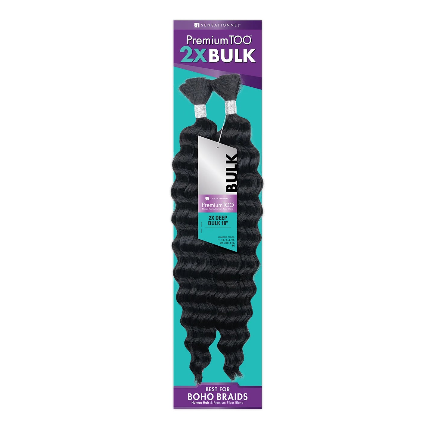 Sensational Premium Human and Fiber Blend Boho Braiding Hair - Various Colors Available