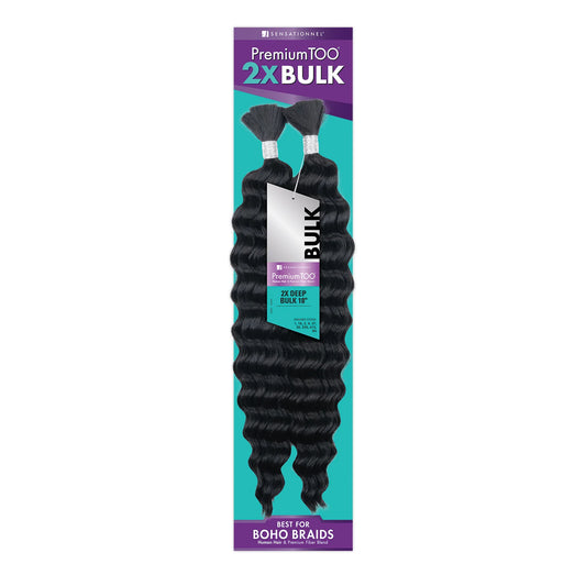 Sensational Premium Human and Fiber Blend Boho Braiding Hair - Various Colors Available