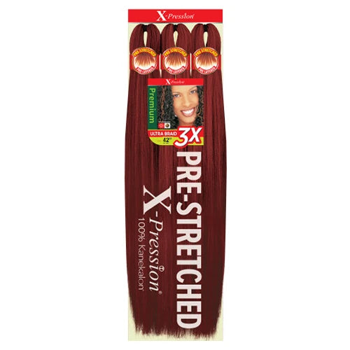X-Pression Pre Stretched Braid 42" Ultra Lightweight - Various Colors Available
