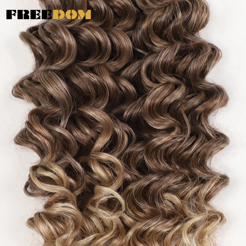Synthetic Curly Wave Crochet Hair - Various Colors Available