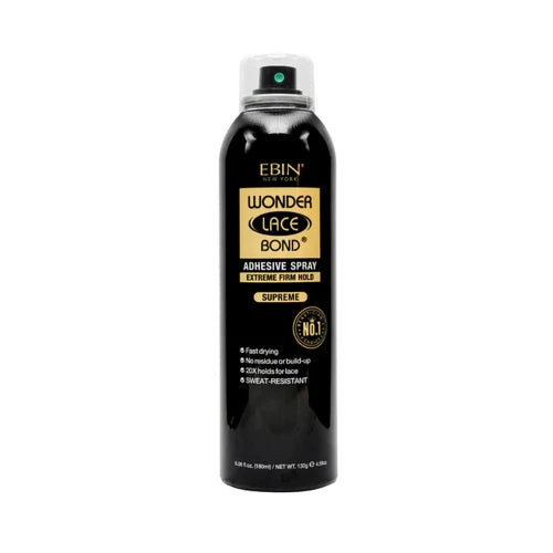 Ebin New York Wonder Lace Bond Adhesive Melting Spray  - Extreme Firm Supreme Maximum Hold, Perfect for Daily Use