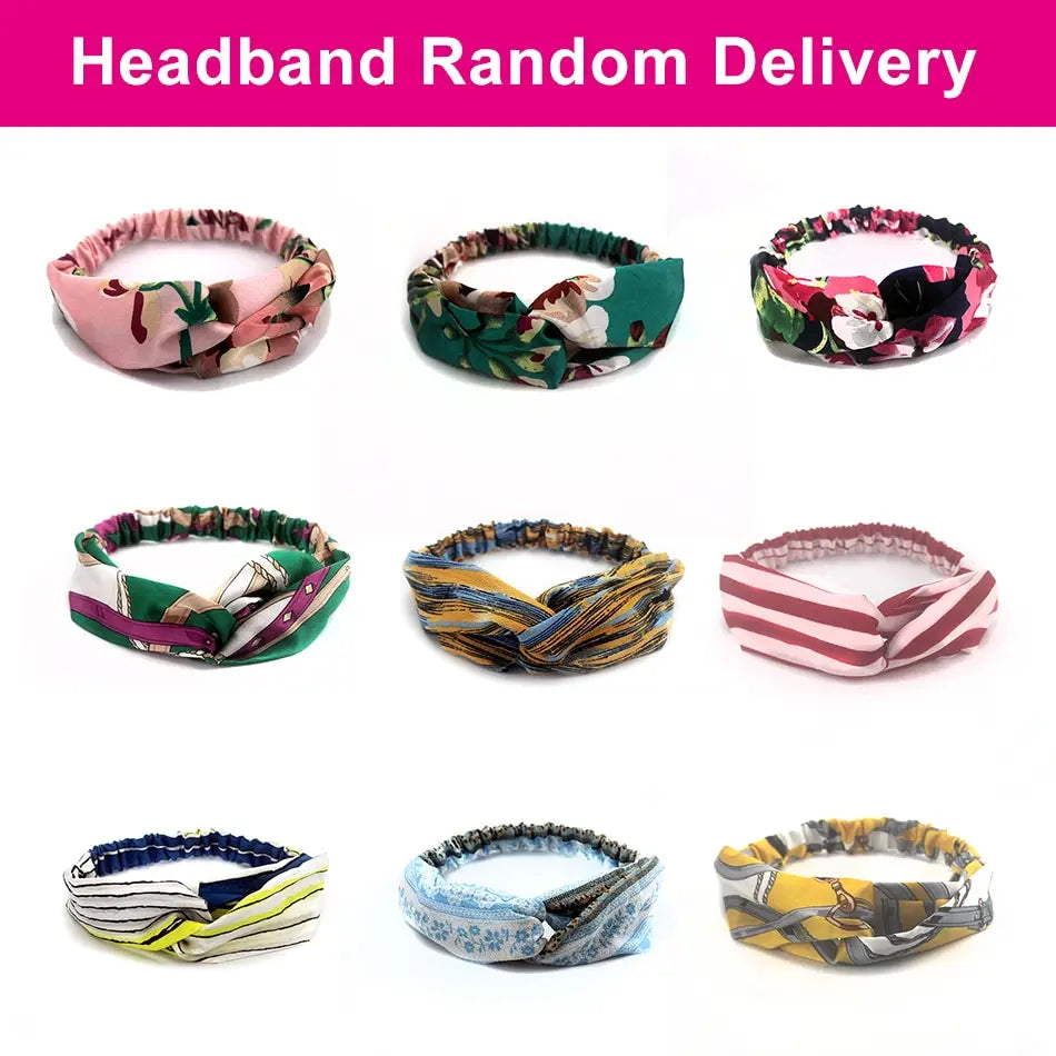 Curly Human Hair Headband & V Part Wig Human Hair