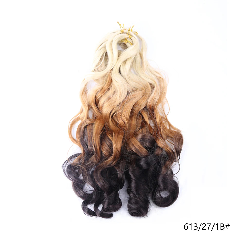 Spiral Curls Pre-Stretched Braiding Hair - Various Ombre Selections