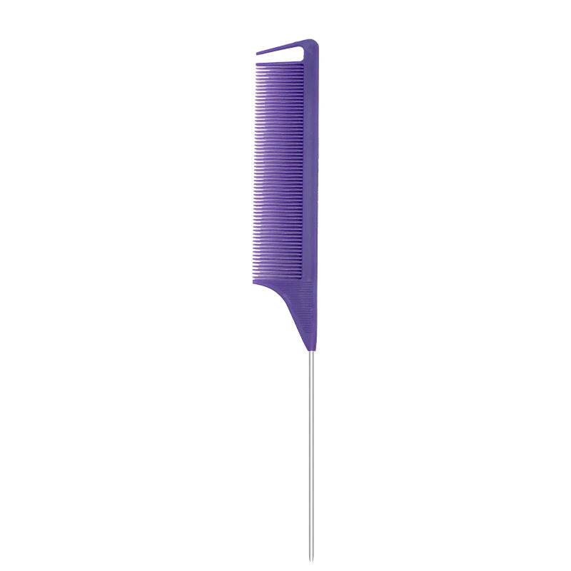 Pro Pointed Tail Hair Styling Anti-static Comb Hair Brush Steel Needle Pin Rat Tail Combs Sets